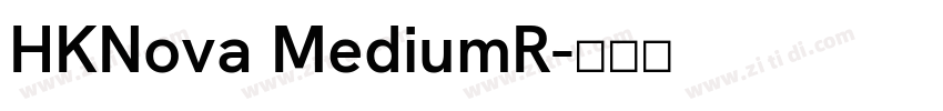 HKNova MediumR字体转换